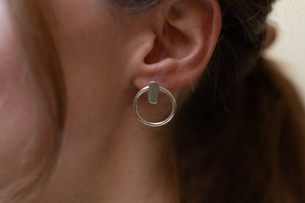 Sister Stones Earrings Small