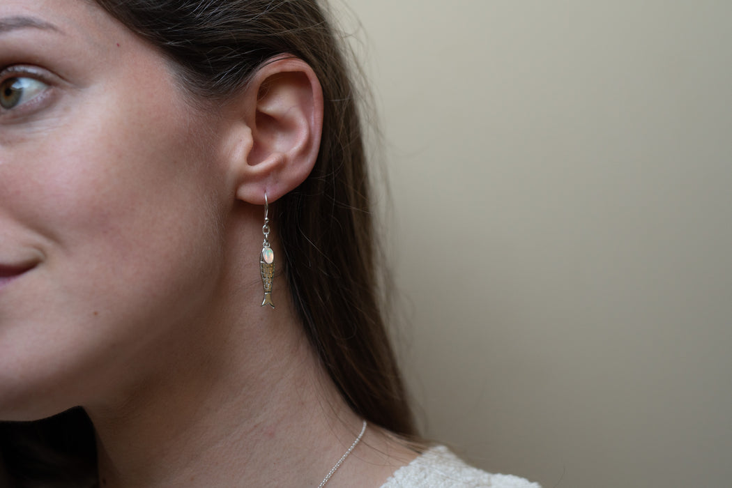 Lucky Fish Drop Earrings